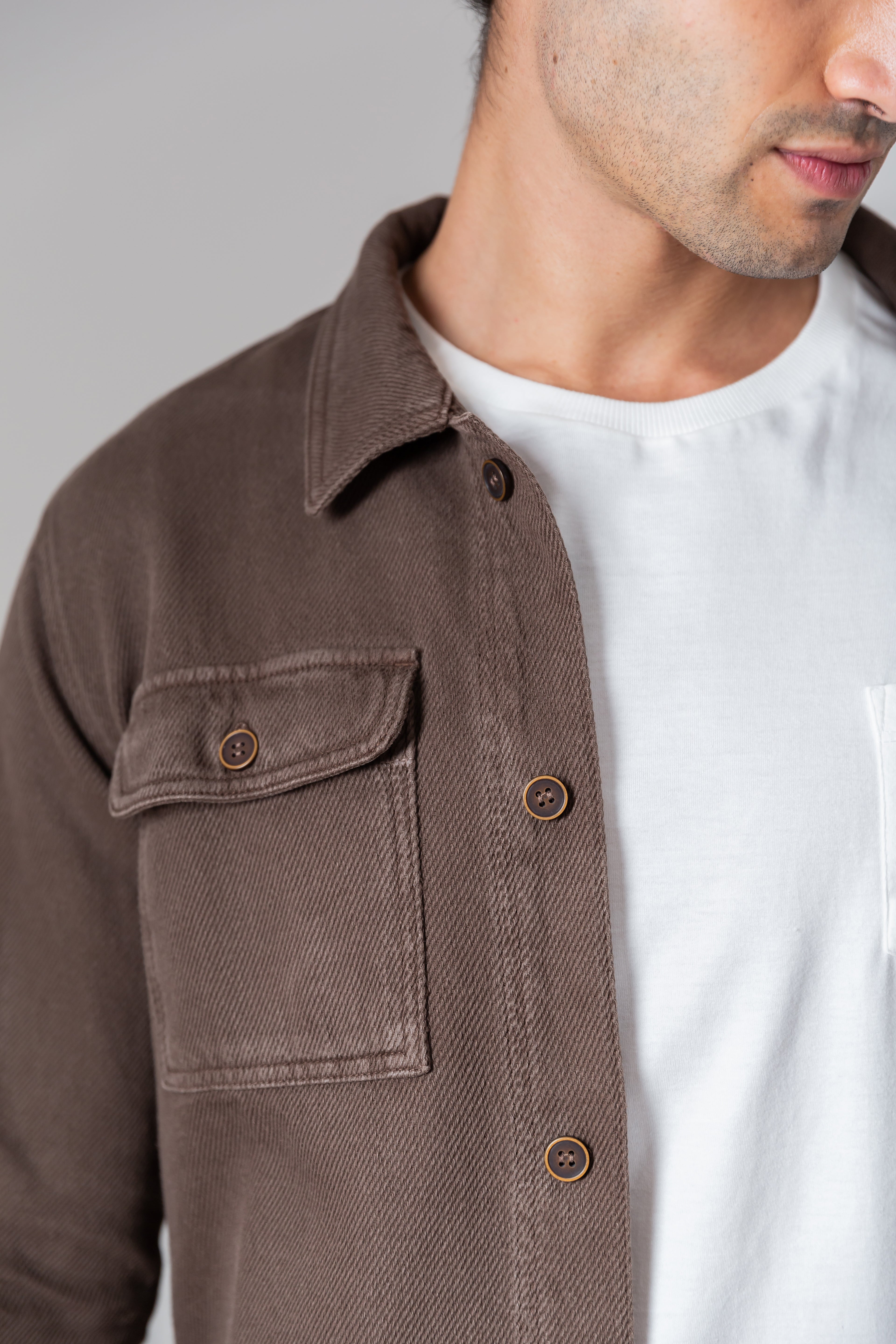 Overshirt Algodão Cane Café