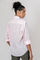 Camisa Algodão Rosa ML