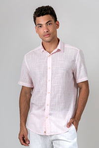 Camisa Algodão Rosa MC