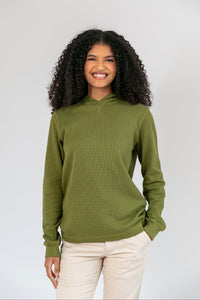 Malha Wisdom Capuz Verde