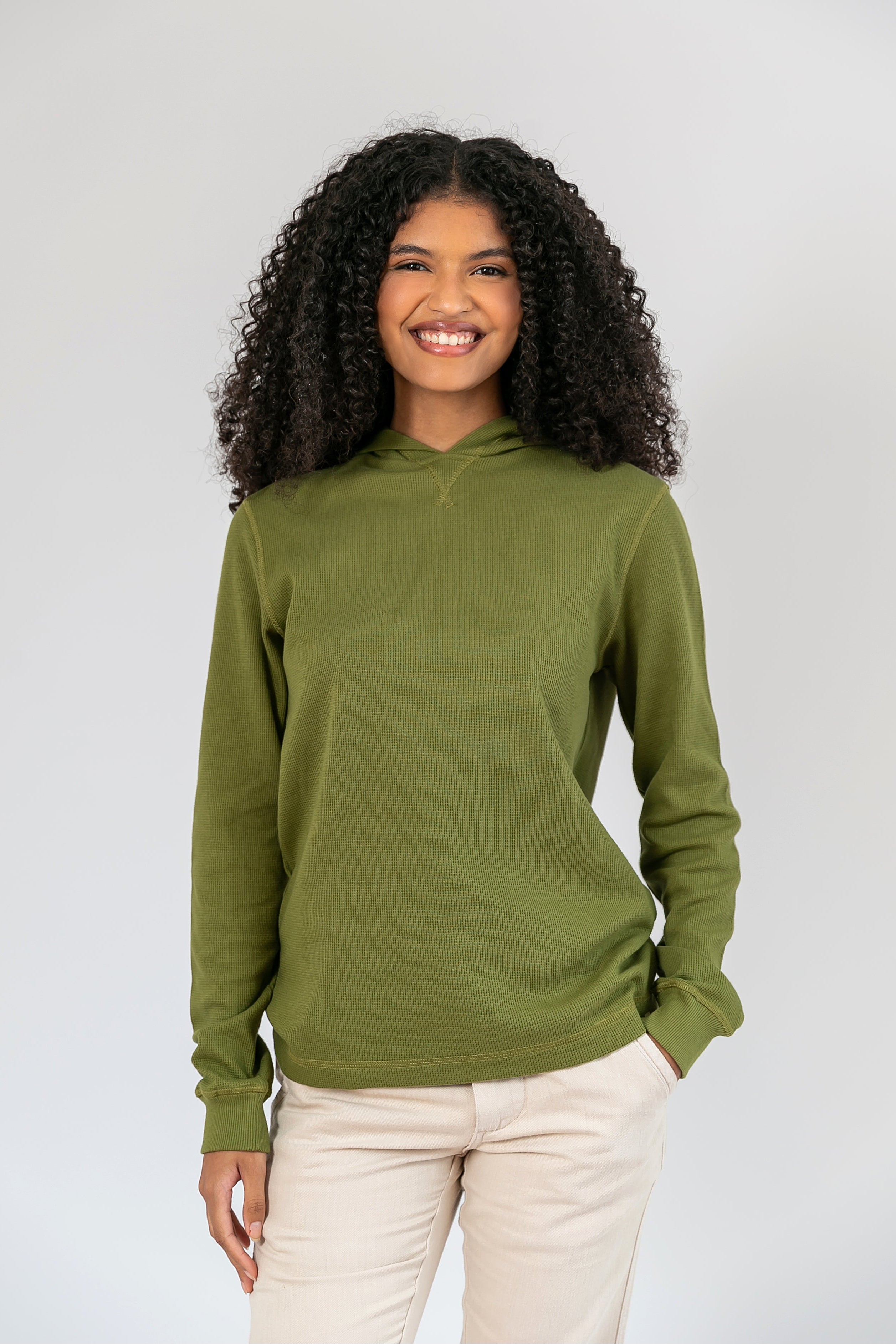 Malha Wisdom Capuz Verde