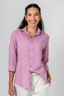 Camisa Algodão Mescla Bordô ML