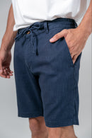 Bermuda Linho Azul Marinho