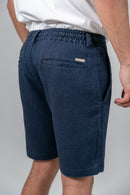 Bermuda Linho Azul Marinho