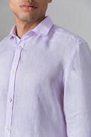Camisa 100% Linho Lilas ML