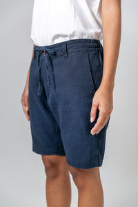 Bermuda Linho Azul Marinho