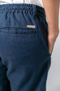 Bermuda Linho Azul Marinho