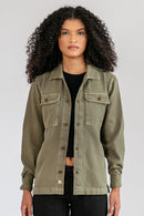 Overshirt Algodão Cane Verde