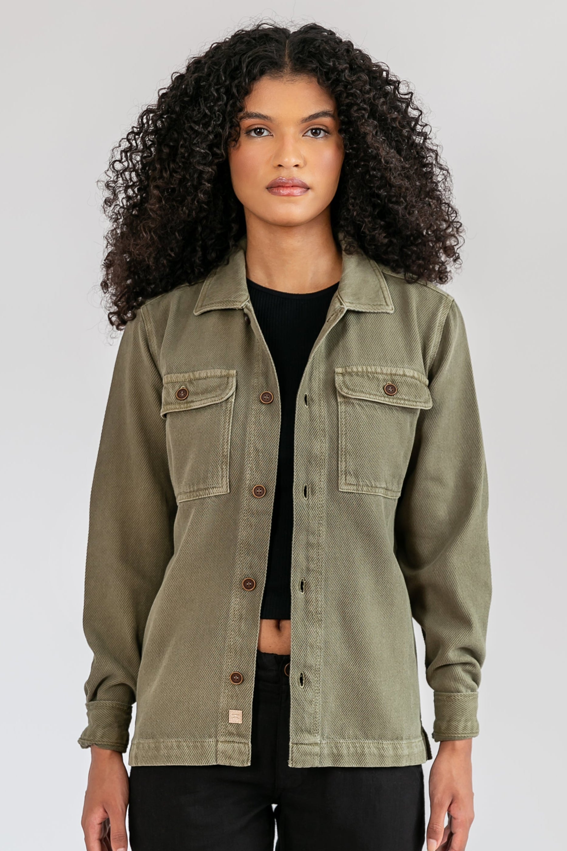 Overshirt Algodão Cane Verde