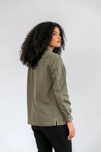 Overshirt Algodão Cane Verde