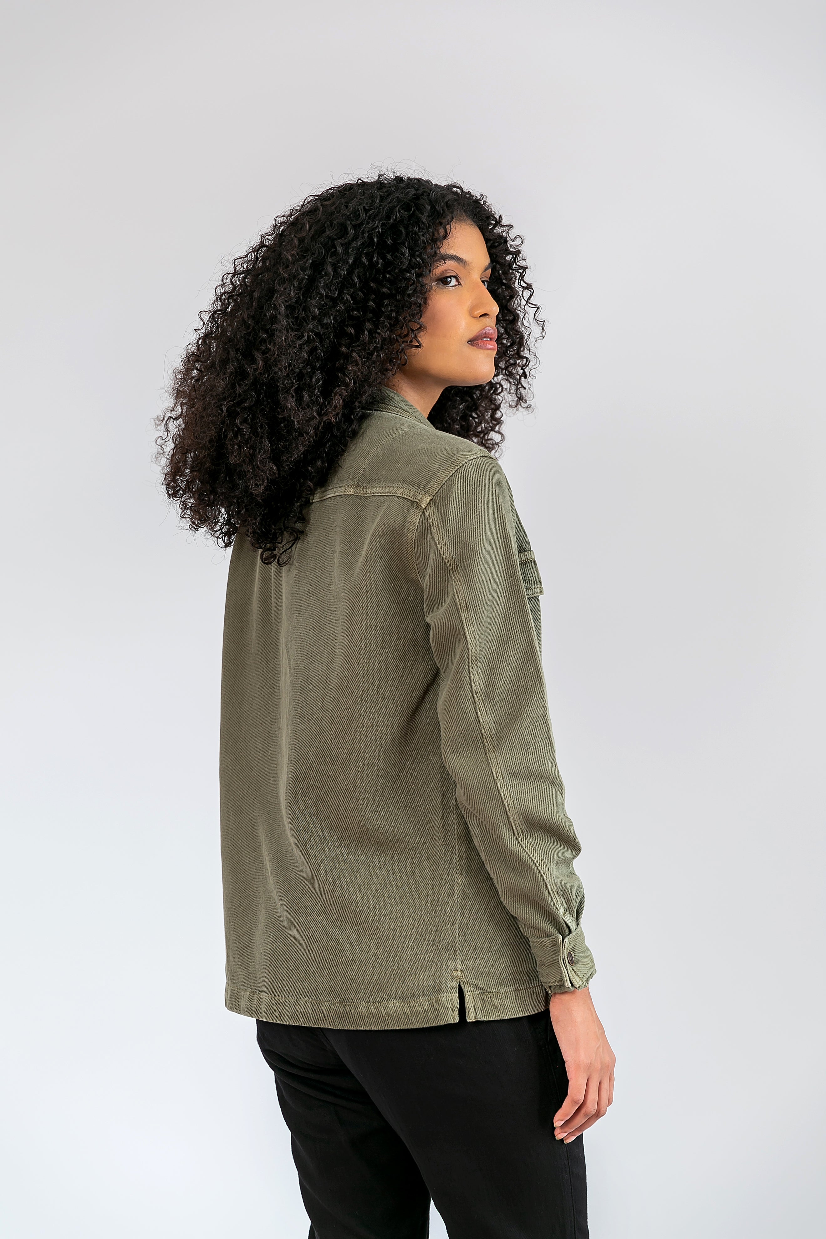 Overshirt Algodão Cane Verde