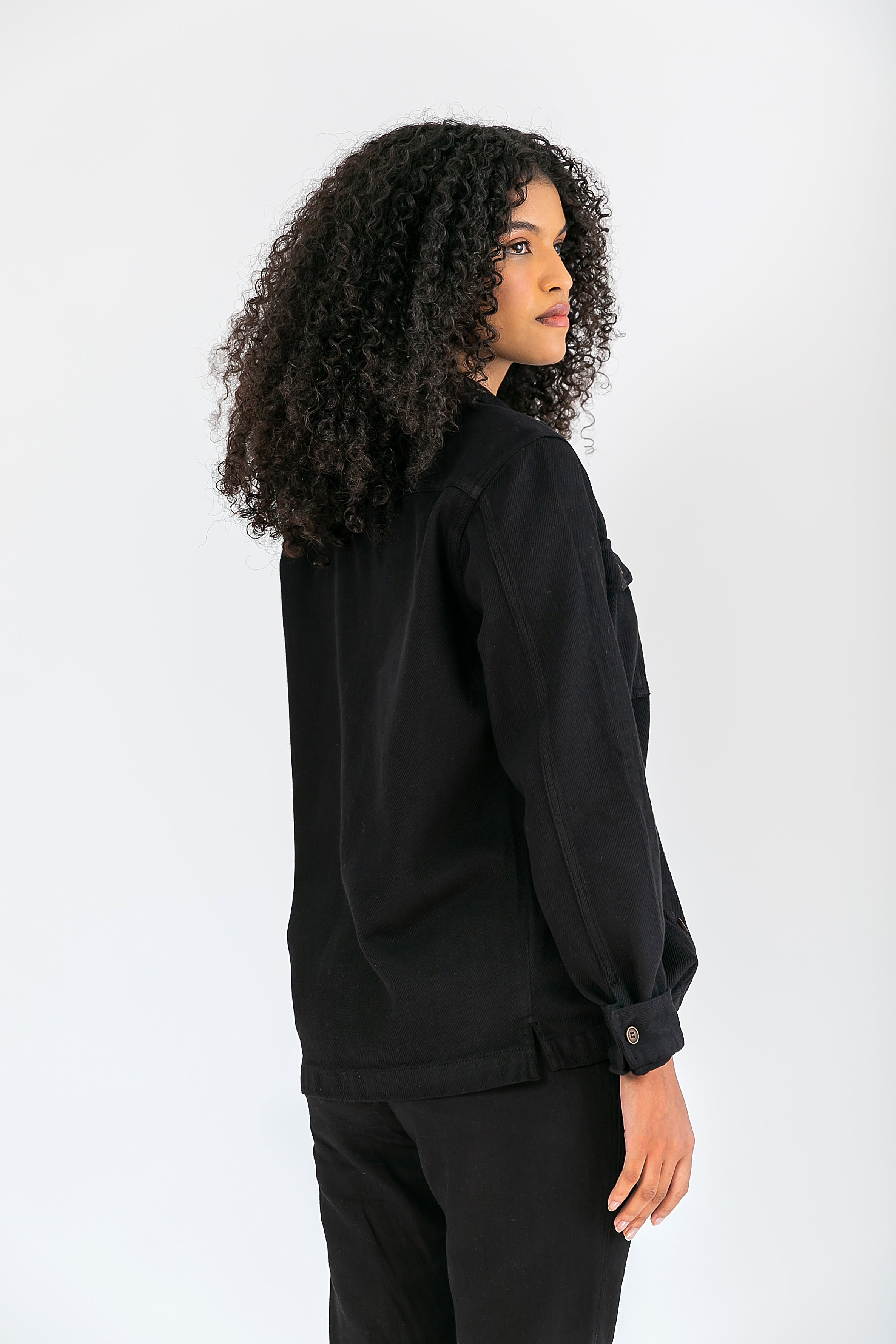 Overshirt Algodão Cane Preta – Loja Balsa