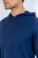 Malha Wisdom Capuz Azul