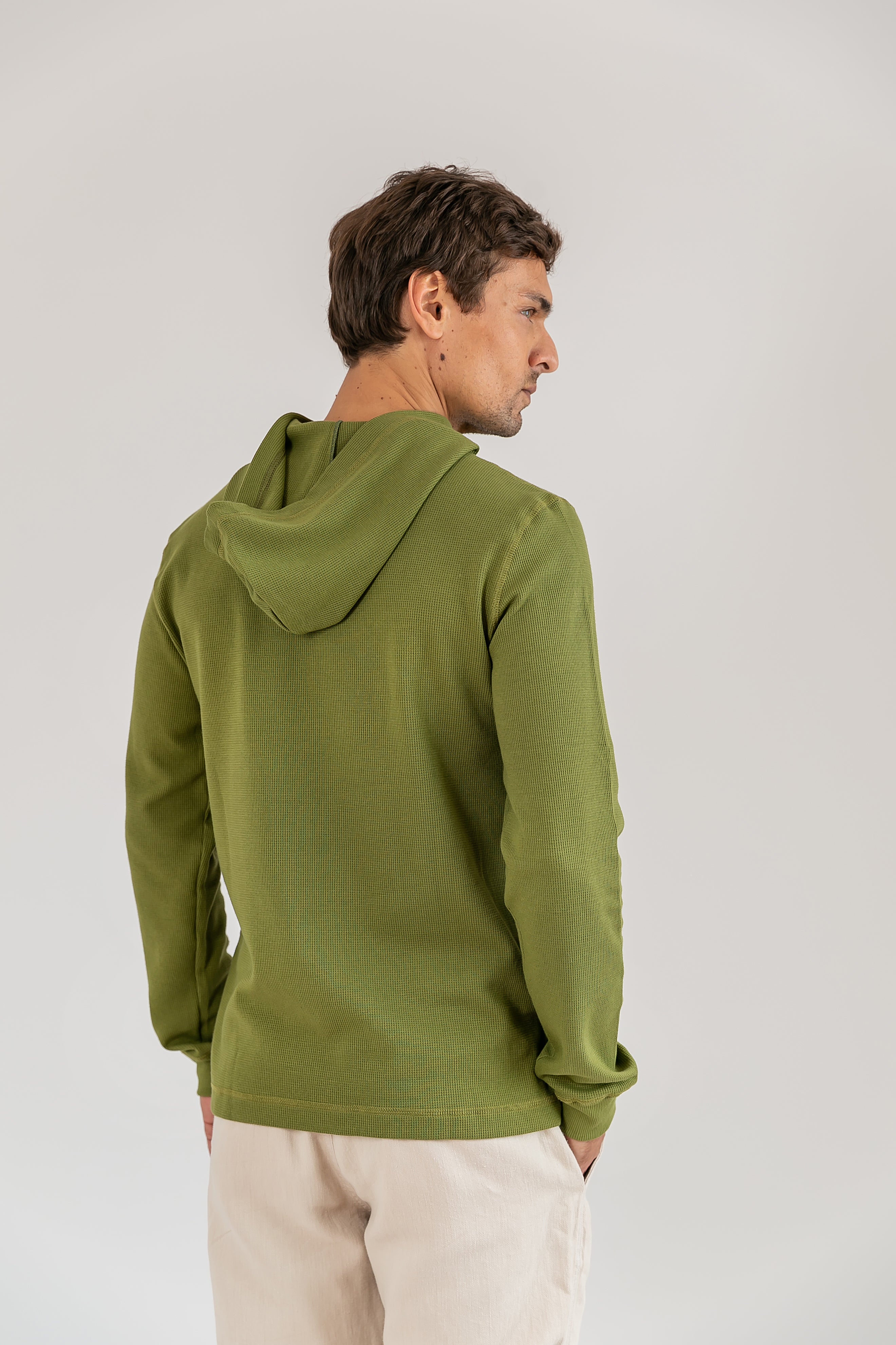 Malha Wisdom Capuz Verde