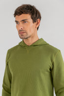 Malha Wisdom Capuz Verde