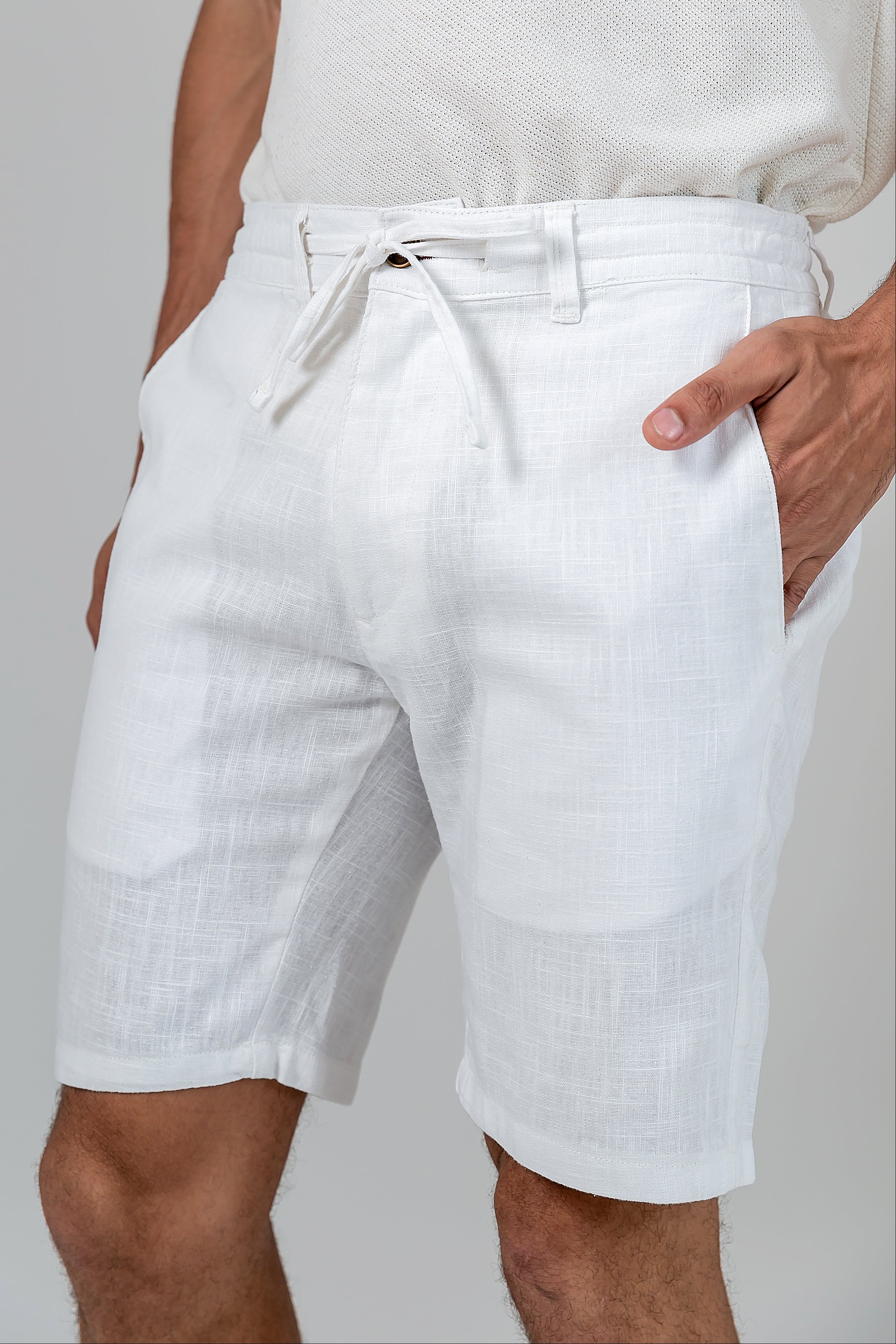 Bermuda Linho Off White