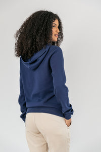 Malha Wisdom Capuz Azul